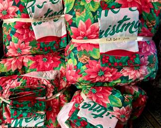 MULTIPLE CHRISTMAS COMFORTER PILLOW SETS.