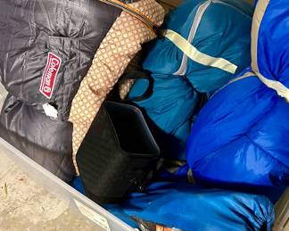 CAMPING, SLEEPING BAGS.