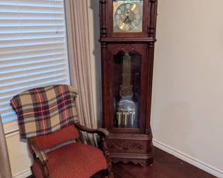 Grandfather clock, vintage rocker