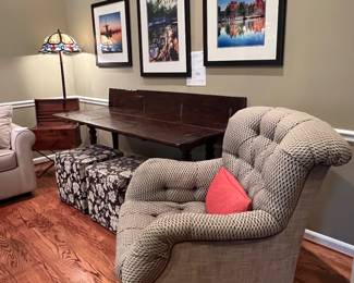 IN THE FRONT ROOM, THIS CHAIR MATCHES ANOTHER IN FAMILY ROOM