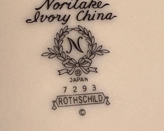 NORITAKE IVORY CHINA ROTHSCHILD