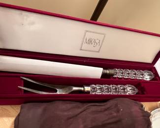 MIKASA SERVING KNIVE AND FORK