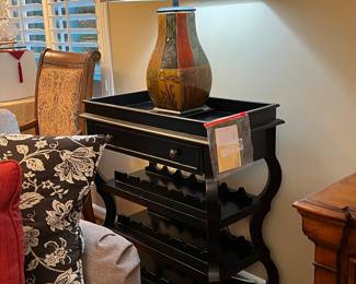 LAMP WHAT NOT TABLE AND LAMP