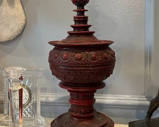 Cinnabar style finial