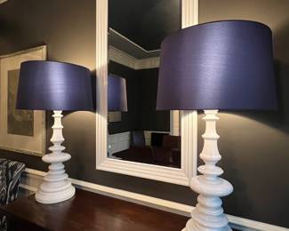 Pair of great room lamps