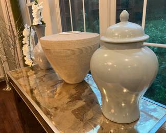 Ginger jar, art vessel and base