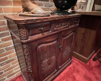 SPECTACULAR  HAND CARVED ROMWEBER CABINET