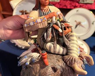 LOVELY CYBIS AMERICAN INDIAN FIGURINE
