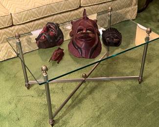 HANDSOME COFFEE TABLE AND PART OF THE MASK COLLECTION