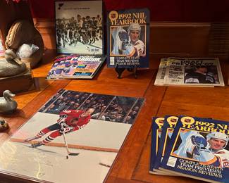 VINTAGE HOCKEY MEMORABILIA-AUTOGRAPHED