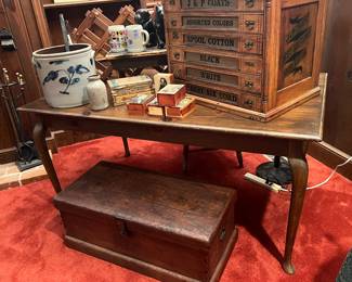 NICE ANTIQUE LIBRARY TABLE