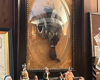 HANDSOME ANTIQUE TAXIDERMIED DUCK UNDER BUBBLE GLASS