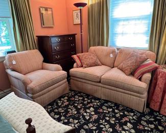 Matching loveseat and chair