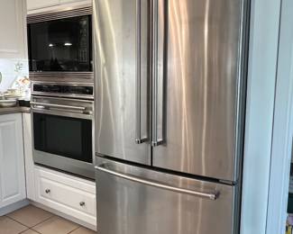 KITCHENAID COUNTER DEPTH FRENCH DOOR REFRIGERATOR -bought new within the last year! (model KRFC300ESS)