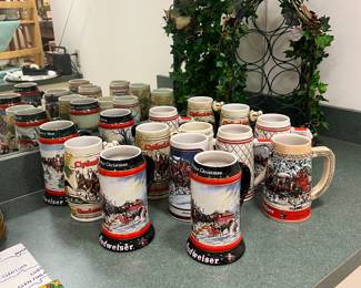 Budweiser steins