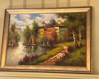 Oil on canvas by W. Eddie