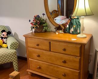 Ethan Allen dresser and mirror