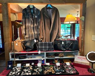 Jewelry Table and Couture Items