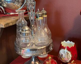 Antique cruet set