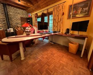 Two piece office desk