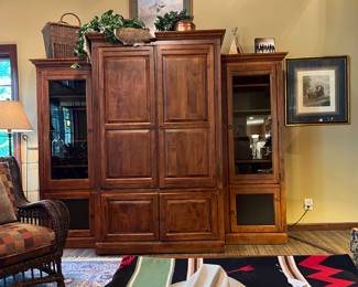 Wonderful three-piece entertainment cabinet