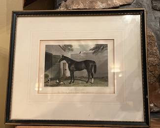 Lovely Antique Etching of Horse