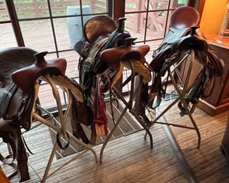 Leather saddles
