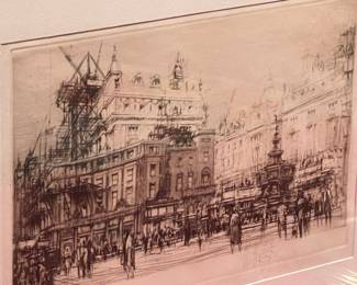 WILLIAM WALCOT 1874-1943 ETCHING