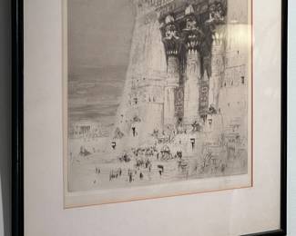 WILLIAM WALCOT 1874-1943 ETCHING