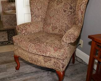 Pair of wingback chairs