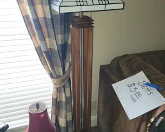 Mission style floor lamp