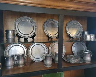 Pewter dinnerware