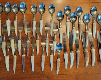 Stag horn handle flatware from Alaska 