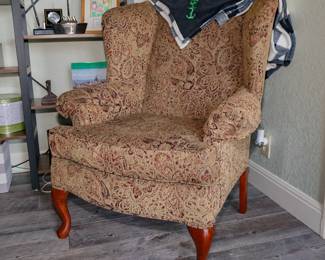 Pair of wingback chairs