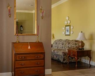 Drop front secretary desk