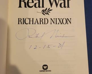 Signed Richard Nixon book