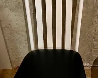 One of several chairs.  Matching glass-topped table also available.