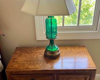 Thomasville - one of two, priced separately.  Two identical green lamps too.