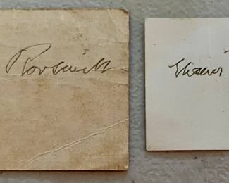 Original Eleanor Roosevelt signatures