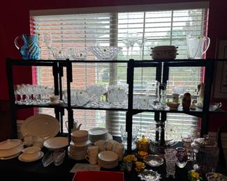 Glasswear, china, goblets 