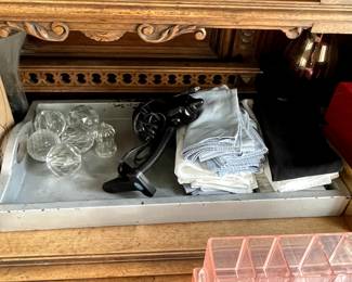 Crystal goods in all forms, Kitchen Napkins, Luxury Linens 