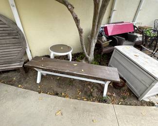 Benches, tables, outdoor tables
