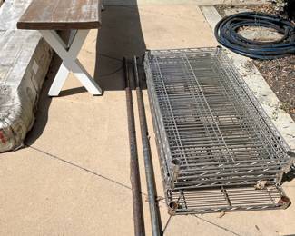 Bakers Rack, Benches, Yard and Outdoor