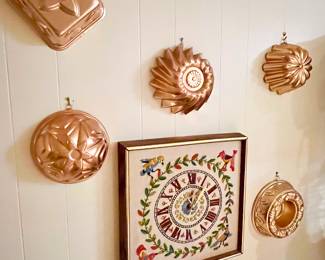 Molds, embroidery clock