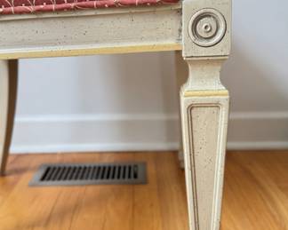 Set of 6 Cane Back Chairs with Upholstered Seats . 18.5" Seat Height. Photo 4 of 4.