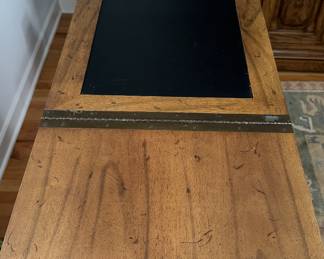 Vintage Drexel Heritage Server on Casters. Measures 30" W x 18" D x 30.5" H with Two Drop Leaves Measuring 15" W Each. Photo 5 of 5.