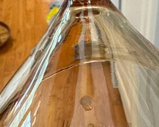 Set of 6 Hand-Blown Yellow Wine Glasses - Poland. New With Tags. Photo 2 of 2.