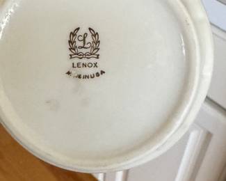 Lenox Porcelain Vase. Photo 2 of 2.