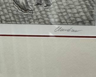 "Gare D'Avignon. Edition 33/350. Signed By Artist Claudine. Photo 2 of 2.