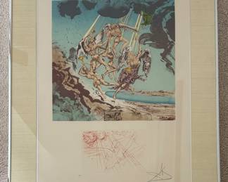 Salvador Dali, "Return of Ulysses," Artists Proof. Signed By Artist. Photo 1 of 4.